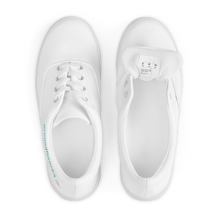 Women’s lace-up canvas shoes with Groundfloor24 Logo