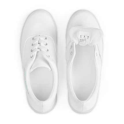 Women’s lace-up canvas shoes with Real Estate Partner24 Logo