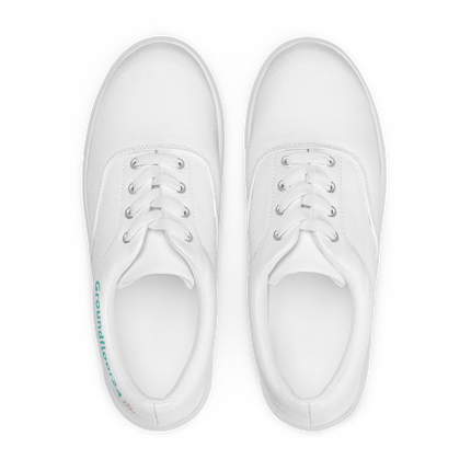 Women’s lace-up canvas shoes with Groundfloor24 Logo