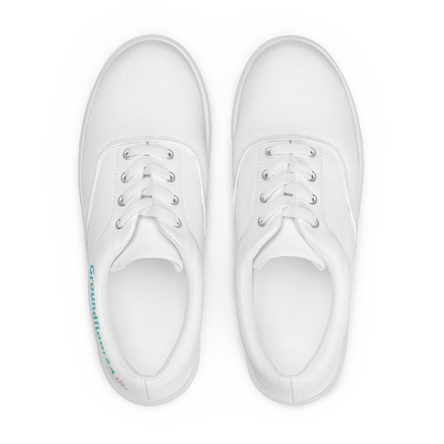 Women’s lace-up canvas shoes with Groundfloor24 Logo