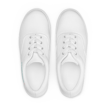 Women’s lace-up canvas shoes with Real Estate Partner24 Logo