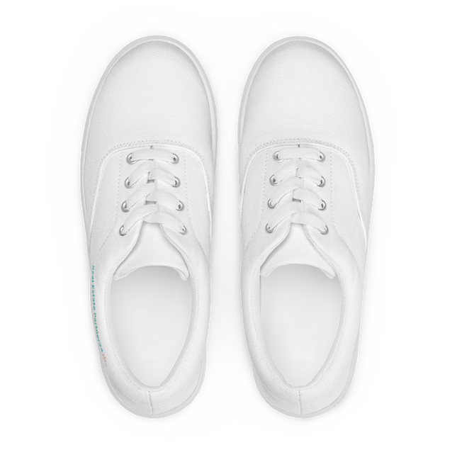 Women’s lace-up canvas shoes with Real Estate Partner24 Logo