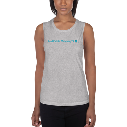 Ladies’ Muscle Tank with Real Estate Matching24 Logo