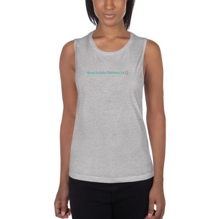 Ladies’ Muscle Tank with Real Estate Partner24 Logo