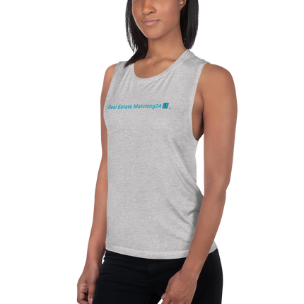 Ladies’ Muscle Tank with Real Estate Matching24 Logo