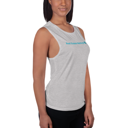 Ladies’ Muscle Tank with Real Estate Matching24 Logo