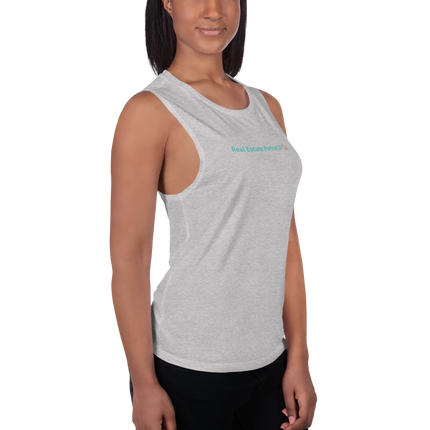 Ladies’ Muscle Tank with Real Estate Partner24 Logo