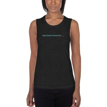 Ladies’ Muscle Tank with Real Estate Partner24 Logo
