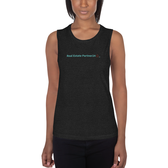 Ladies’ Muscle Tank with Real Estate Partner24 Logo
