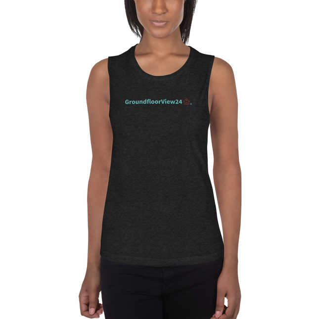 Ladies’ Muscle Tank Groundfloorview24 with House