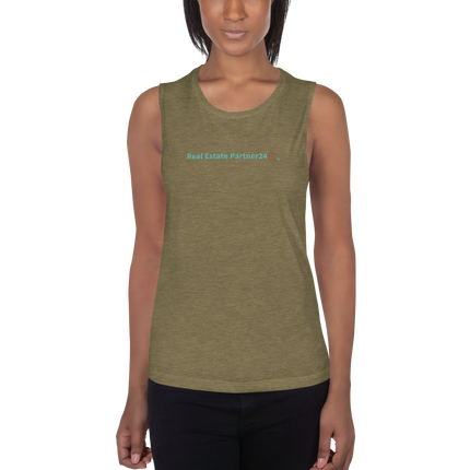 Ladies’ Muscle Tank with Real Estate Partner24 Logo