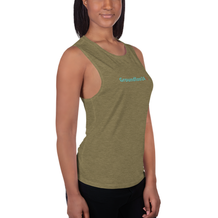 Ladies’ Muscle Tank with Groundfloor24 Logo