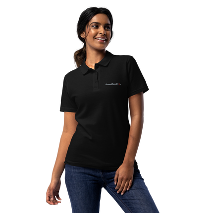 Women’s pique polo shirt with Groundfloor24 Logo