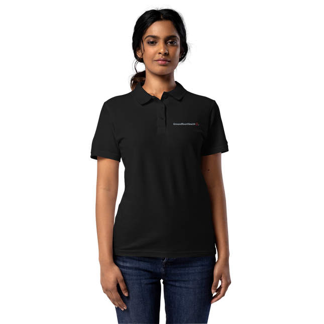 Women’s pique polo shirt Groundfloorview24 with House