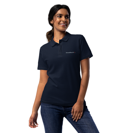 Women’s pique polo shirt with Groundfloor24 Logo