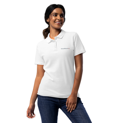 Women’s pique polo shirt with Groundfloor24 Logo
