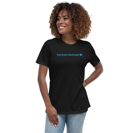 Women's Relaxed T-Shirt with Real Estate Matching24 Logo