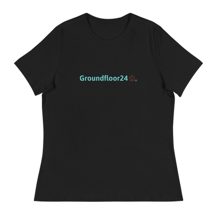 Women's Relaxed T-Shirt with Groundfloor24 Logo