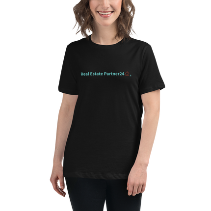 Women's Relaxed T-Shirt with Real Estate Partner24 Logo