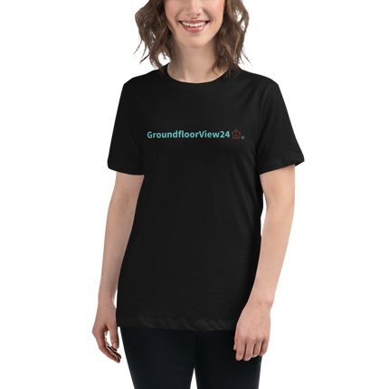 Women's Relaxed T-Shirt Groundfloorview24 with House