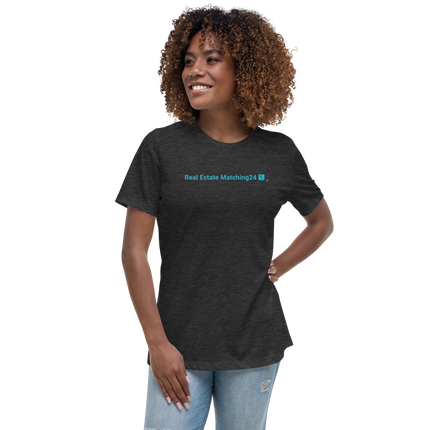 Women's Relaxed T-Shirt with Real Estate Matching24 Logo