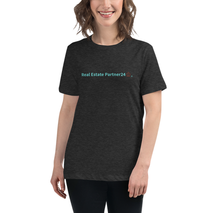 Women's Relaxed T-Shirt with Real Estate Partner24 Logo