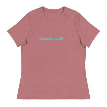 Women's Relaxed T-Shirt with Groundfloor24 Logo