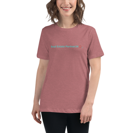 Women's Relaxed T-Shirt with Real Estate Partner24 Logo