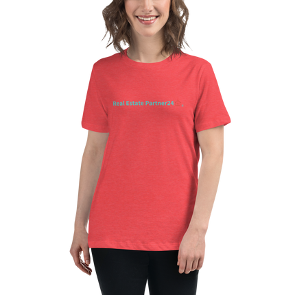 Women's Relaxed T-Shirt with Real Estate Partner24 Logo