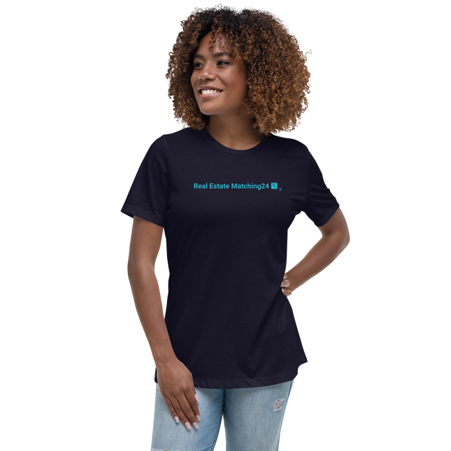 Women's Relaxed T-Shirt with Real Estate Matching24 Logo