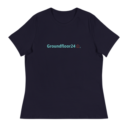 Women's Relaxed T-Shirt with Groundfloor24 Logo