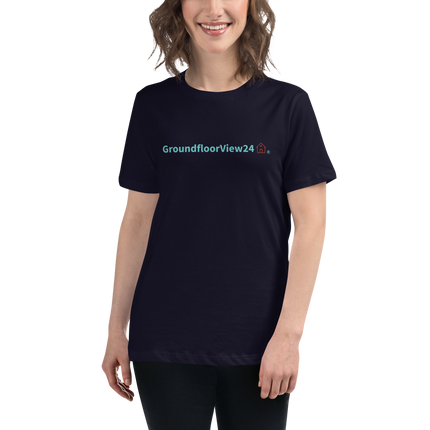 Women's Relaxed T-Shirt Groundfloorview24 with House
