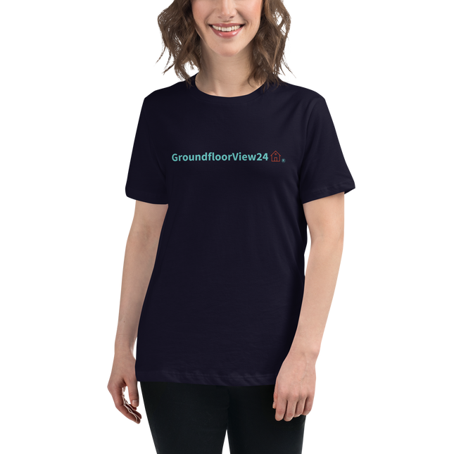 Women's Relaxed T-Shirt Groundfloorview24 with House
