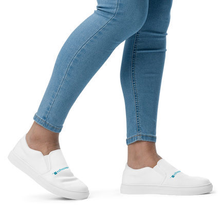 Women’s slip-on canvas shoes with Real Estate Matching24 Logo