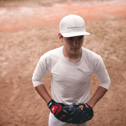 Albania Snapback Hat Groundfloor with 3 Logos.