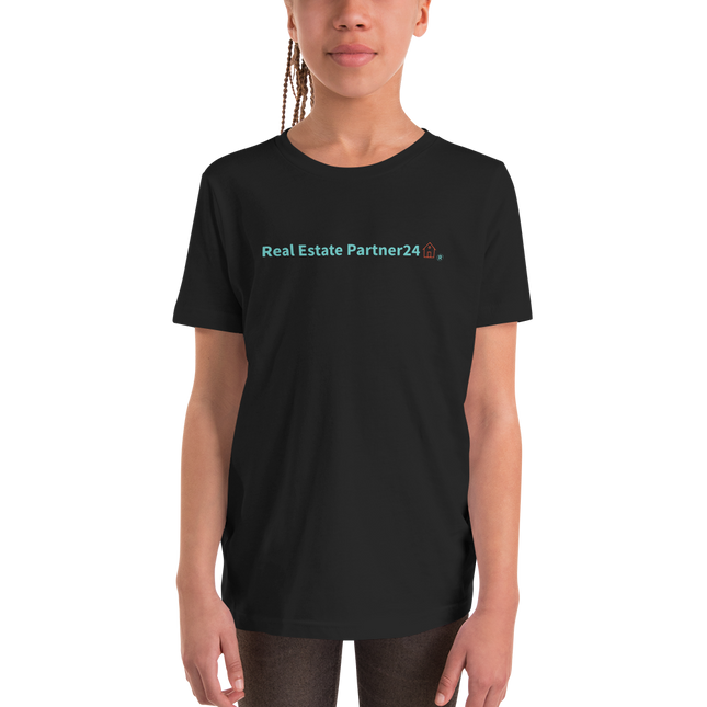 Youth Short Sleeve T-Shirt with Real Estate Partner24 Logo