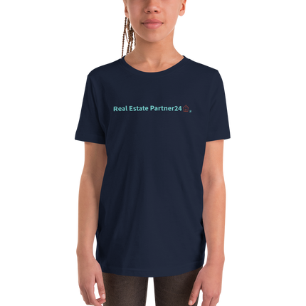 Youth Short Sleeve T-Shirt with Real Estate Partner24 Logo