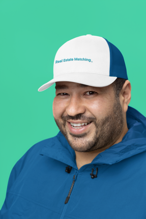 Austria Denim Hat Real Estate Matching with 3 Logos.